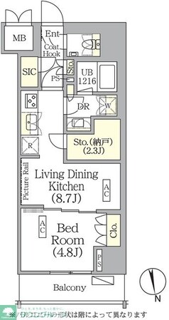 ザ・パークハビオ神楽坂レジデンスSouthの物件間取画像